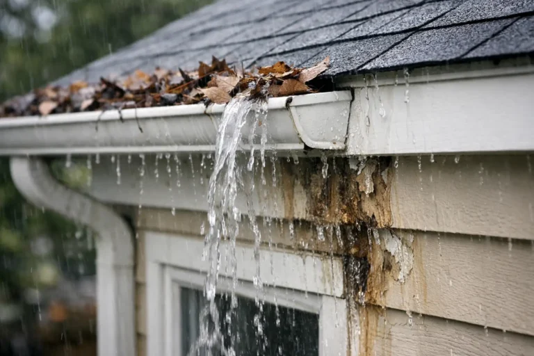 Water Damage From Clogged Gutters