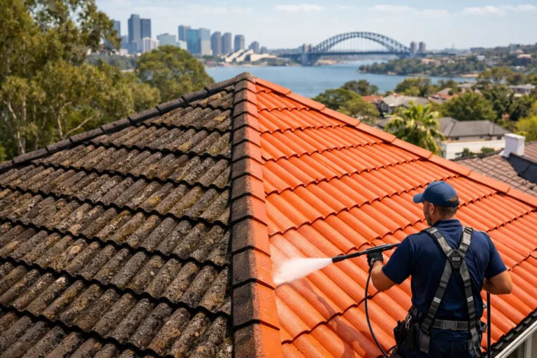Before After Roof Cleaning Results in Sydney
